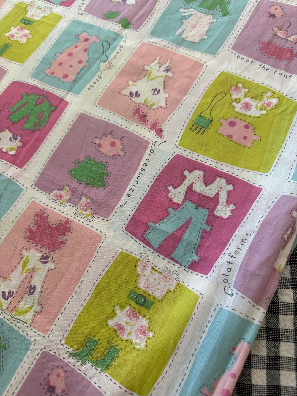 Children's Dress-Up Print Cotton Fabric - Pastel Multi